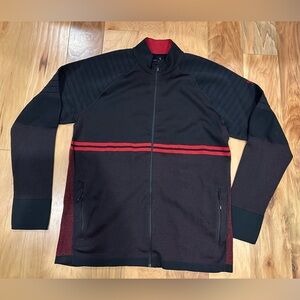 Smartwool Intraknit Merino Tech Full-Zip Top - Men's Red and Black XL
